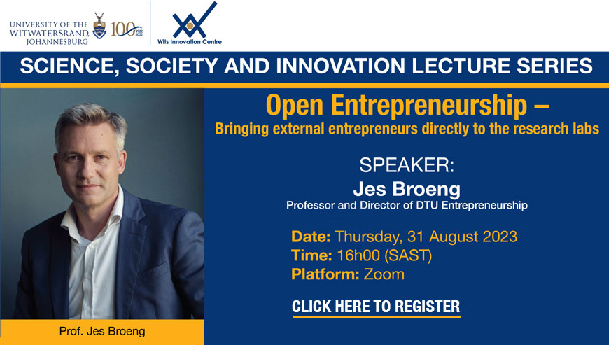 Professor Jes Broeng will deliver the Science, Society and Innovation Lecture in August 2023 Professor Jes Broeng will deliver the Science, Society and Innovation Lecture in August 2023