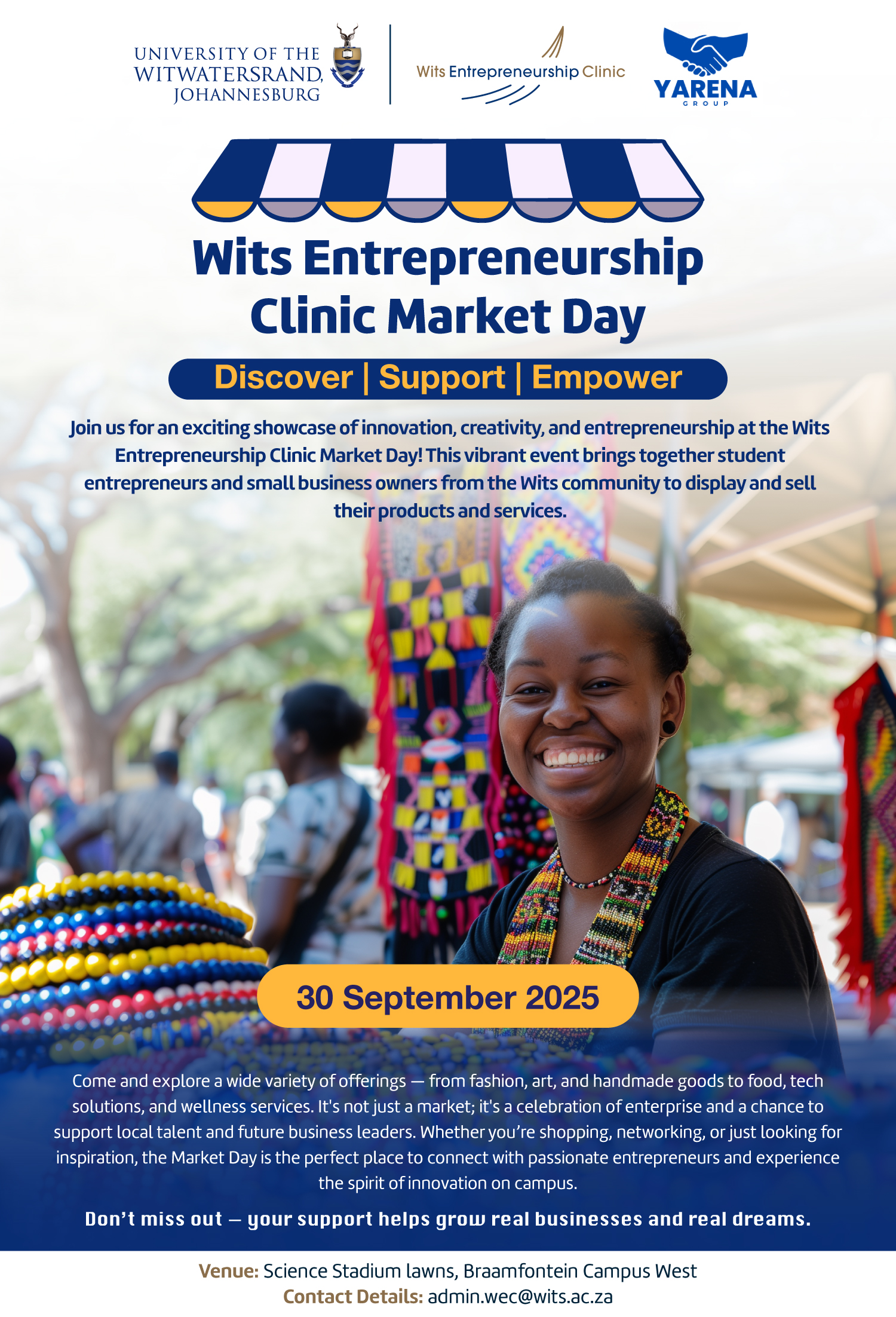 Wits Entrepreneurship Clinic Market Day