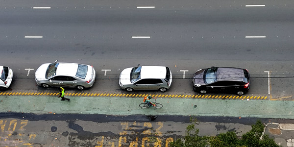 Cycling lanes in Johannesburg