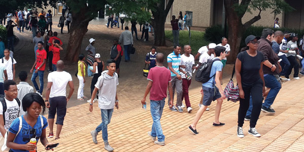 Students on campus