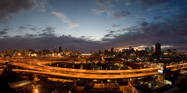 Johannesburg at night Johannesburg at night