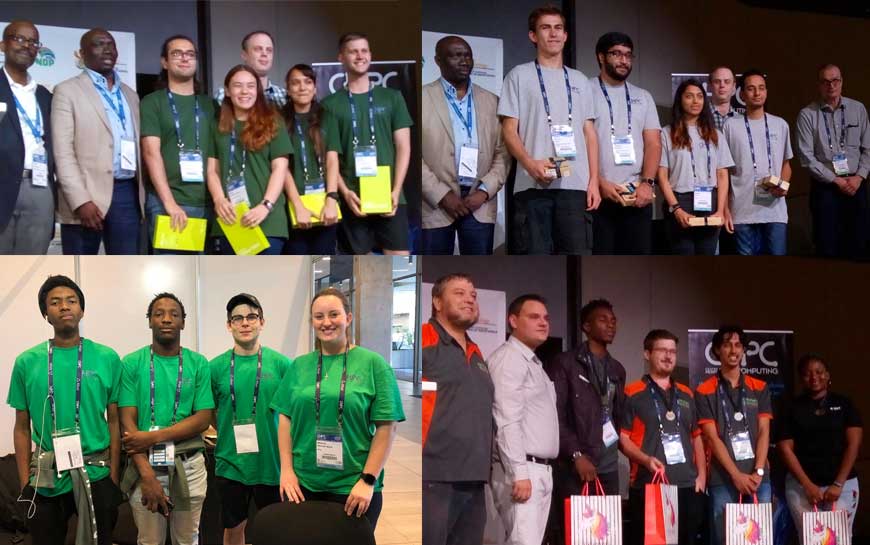 Supercomputing students win big in 2018 Centre for High Performance Computing Student Cluster Competition.
