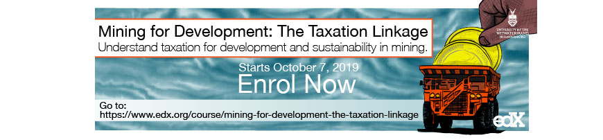 New MOOC: Mining for development - The taxation linkage