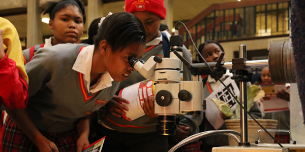 Learner during National Science Week Learner during National Science Week