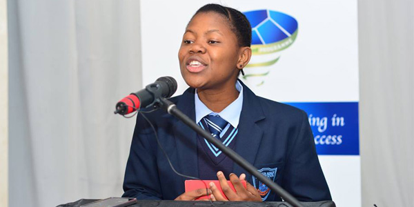 Targeting Talent Programme learner delivering a talk Targeting Talent Programme learner delivering a talk