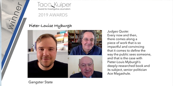 Taco Kuiper Award winner, Pieter-Louis Myburgh Taco Kuiper Award winner, Pieter-Louis Myburgh
