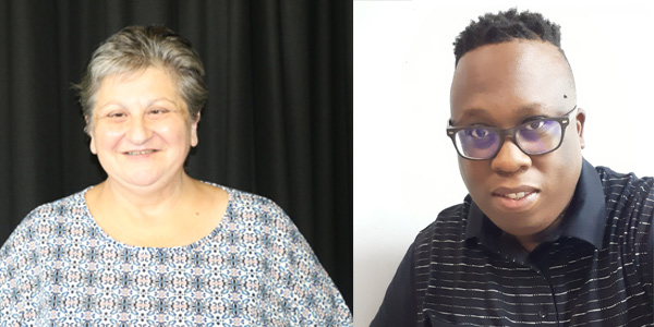 Wits staff members, Anna Veileroglou and Tebogo Sibilinga Wits staff members, Anna Veileroglou and Tebogo Sibilinga
