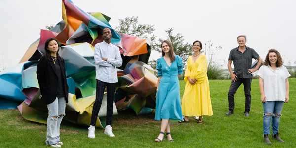 Tzung Hui Lauren Lee, Themba Mwanza, Micaela Rose Wentzel, Hedwig Barry, Associate Professor David Andrew and  Shayna Rosendorff at BMW Midrand Campus