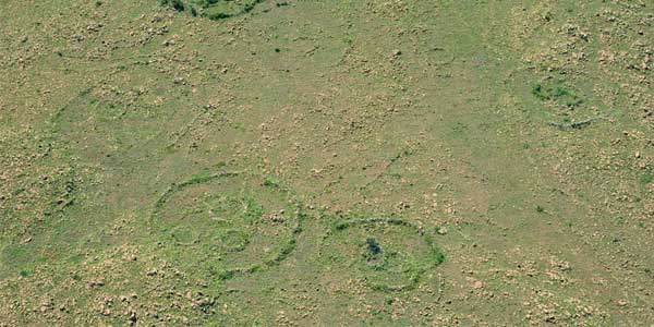 An aerial view of the Bokoni homesteads in modern-day Mpumalanga, South Africa. © Alex Schoeman