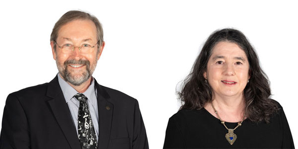 Professors Ian Jandrell and Ruksana Osman Professors Ian Jandrell and Ruksana Osman