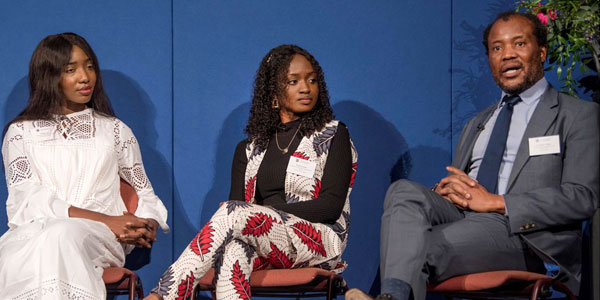 Professor Zeblon Vilakazi during the panel discussion at the UK-Africa Partnerships for Climate Action