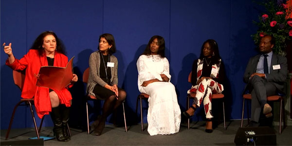Professor Zeblon Vilalakzi, Wits VC, participates in a panel discussion on climate change at the UoE in the UK.