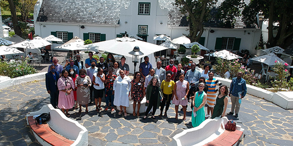 2021 recipients of the Carnegie Diversifying the Academy (CDTA) grants networking at the welcome event.