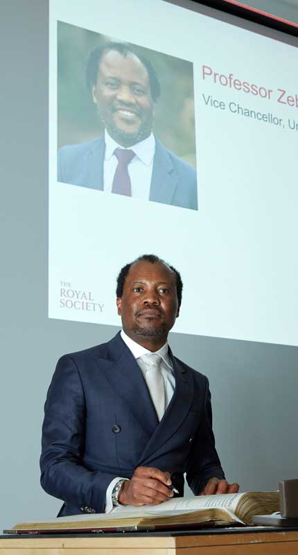 Professor Zeblon Vilakazi inducted as a Fellow of the Royal Society (UK)