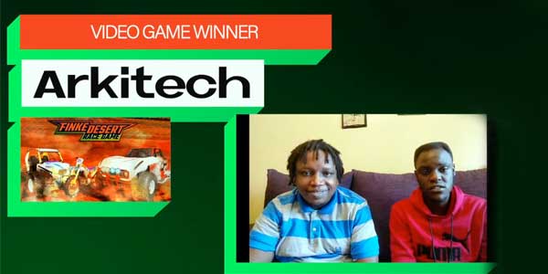 Video Games winner: Arkitech with the game titled: Finke Desert Race | Fak’ugesi 2022 Awards for Digital Creativity