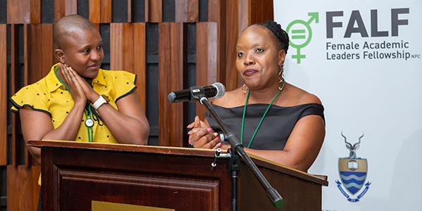 Drs Prudence Ditlopo and Busisiwe Maseko winners of the FALF Pod Spirit Award Drs Prudence Ditlopo and Busisiwe Maseko winners of the FALF Pod Spirit Award
