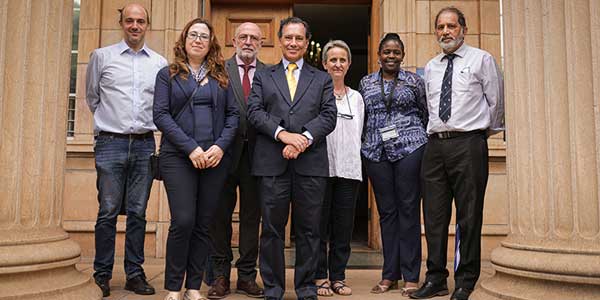 The Portuguese consulate visit the Diaz Cross at Wits University