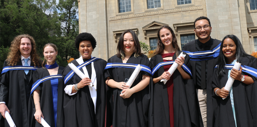 Science graduates celebrate friendship and success on 17 April