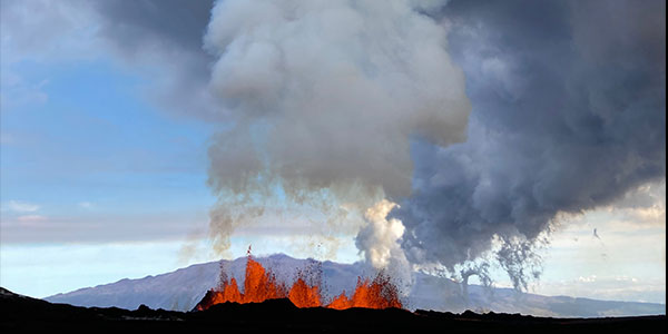 Volcanic eruption