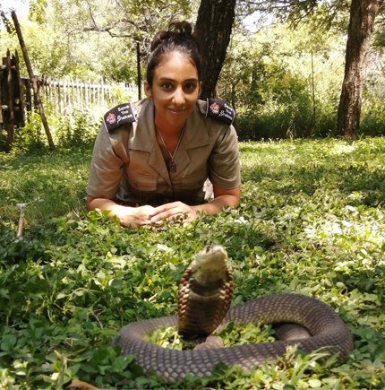 PhD candidate Haril Naik features in the new book Women in Herpetology