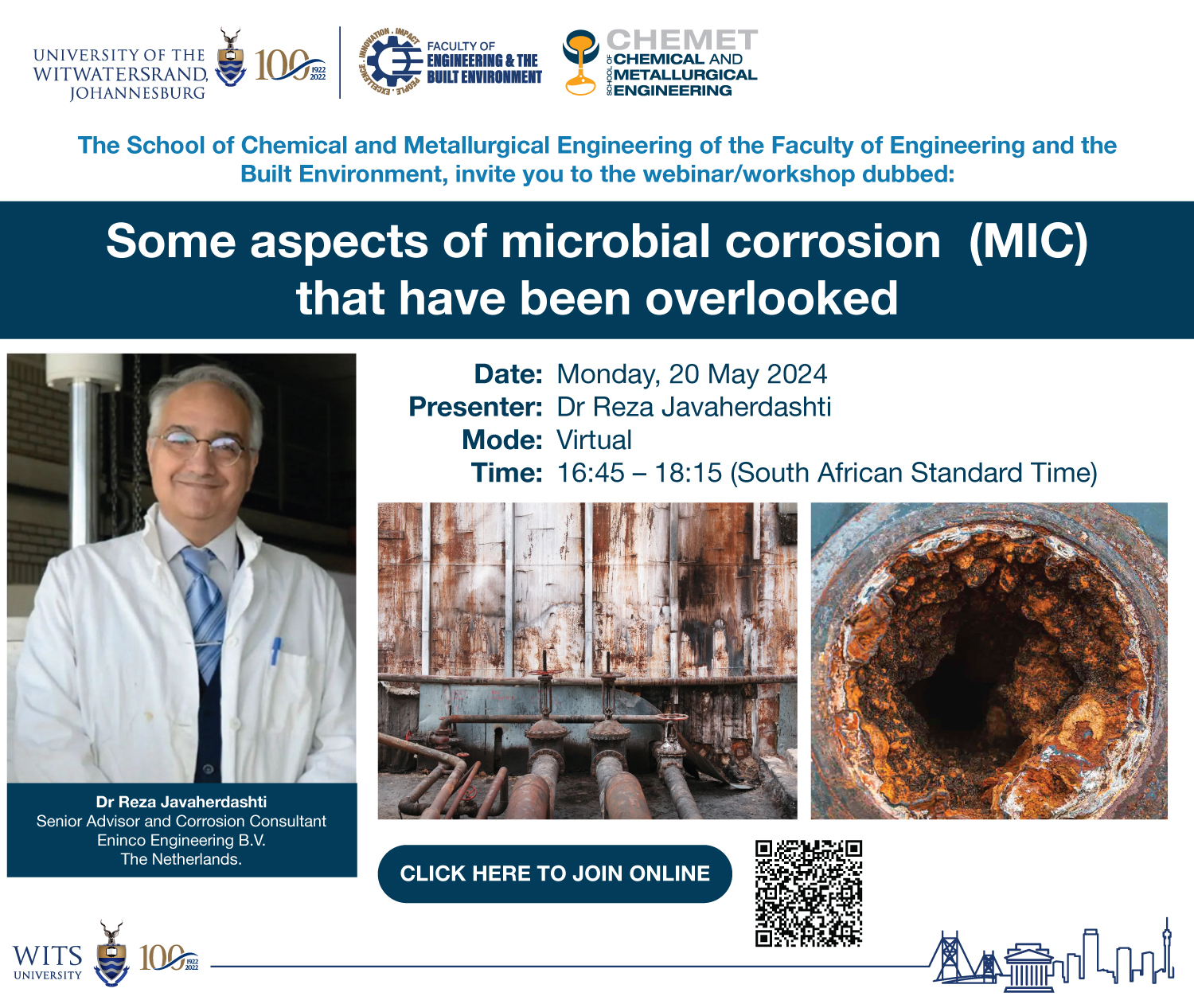 Some aspects of microbial corrosion (MIC)