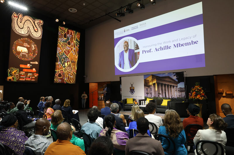 Celebrating the work and legacy of Prof. Achille Mbembe