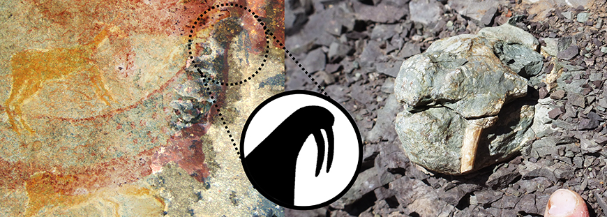 Rock painting suggests San people were engaging in palaeontology long before Western scientists.