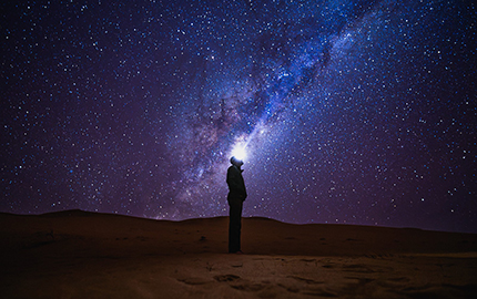 Professors Dominic Stratford and George Leader trekked across the Namib desert in search of archaeological sites. Picture: NS90