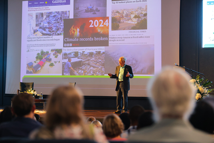 Leading climate scientist Professor Sir David King calls on South Africa to take the lead where it comes to climate action