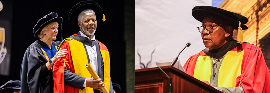 Mavuso Msimang and Kaizer Motaung