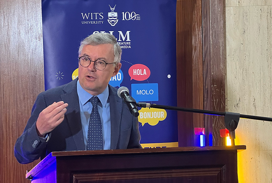 Professor Alessandro Barbero gave a public lecture on the origins of nation states at Wits