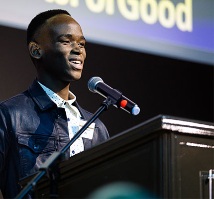 Kabelo Kekana is a high-achieving student who is blind, and now in his third year of law at Wits.