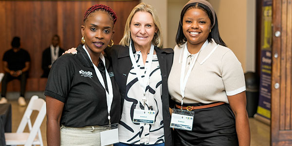 Graduate Recruitment Programme Leader Bongi Ndlovu with Talent Acquisition Specialists from Entellect