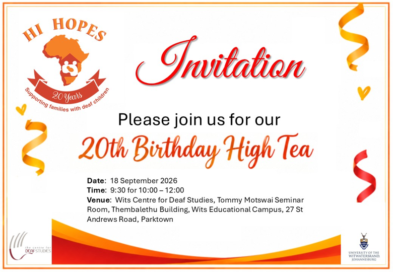 HI HOPES, an early intervention programme that supports families of deaf and hard-of-hearing children, celebrates 20 years this September.