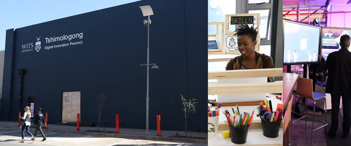 The Wits Tshimologong Precinct in Braamfontein. The Wits Tshimologong Precinct in Braamfontein.