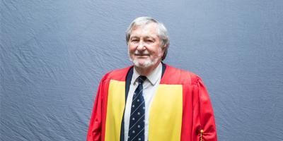 Professor Eddie Webster about to receive an Honorary Doctorate from Wits University