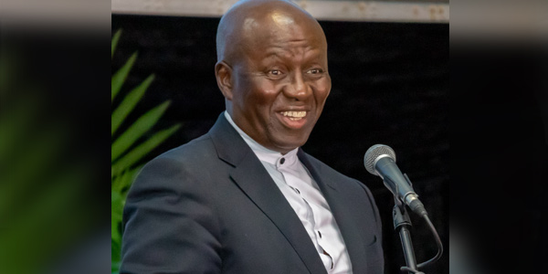 Justice Dikgang Moseneke speaking at his farewell ceremony Justice Dikgang Moseneke speaking at his farewell ceremony