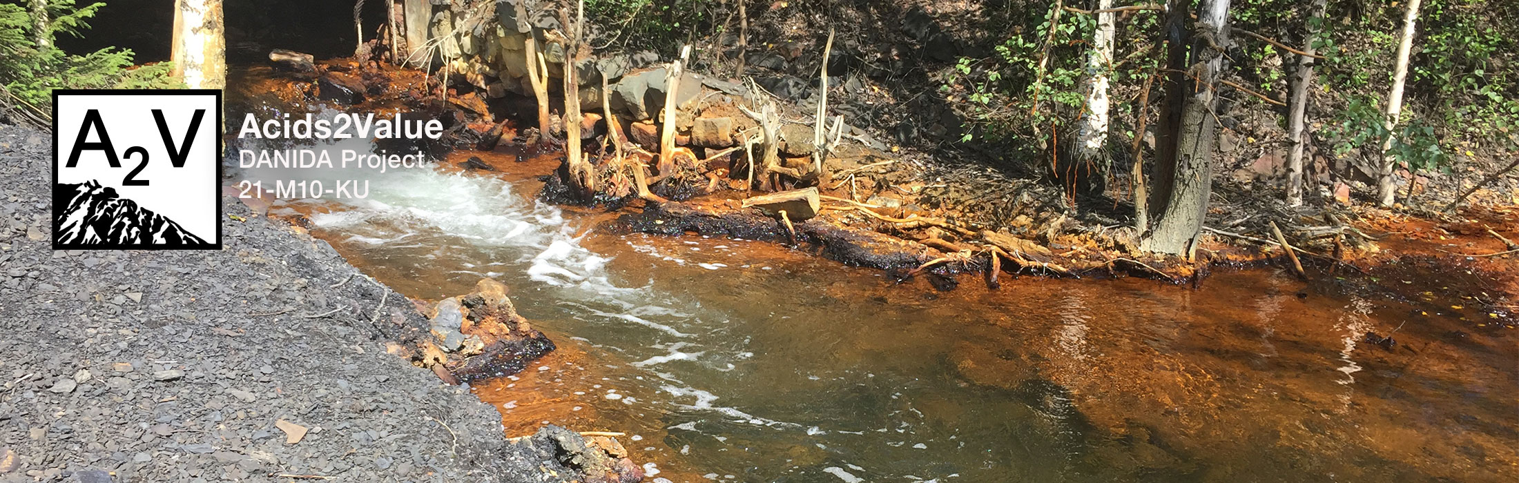 River polluted by acid mine drainage