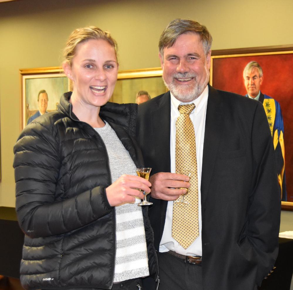 Kaera with Bob Scholes