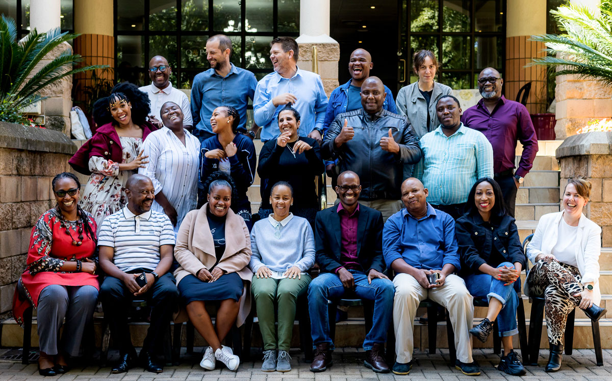 Short course attendees having fun