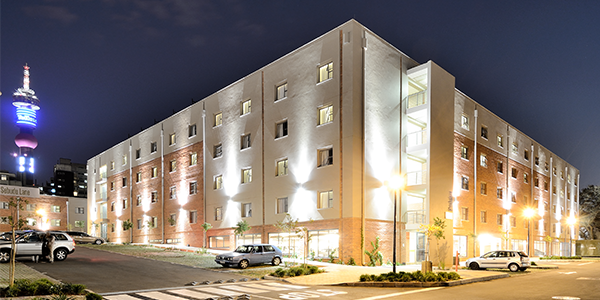 Wits Junction residence at night