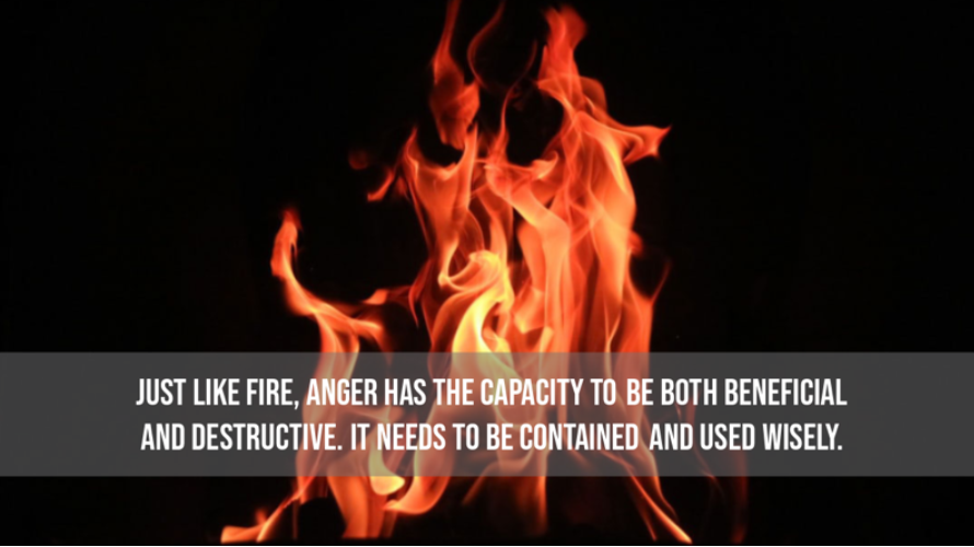 Image showing fire burning representing anger