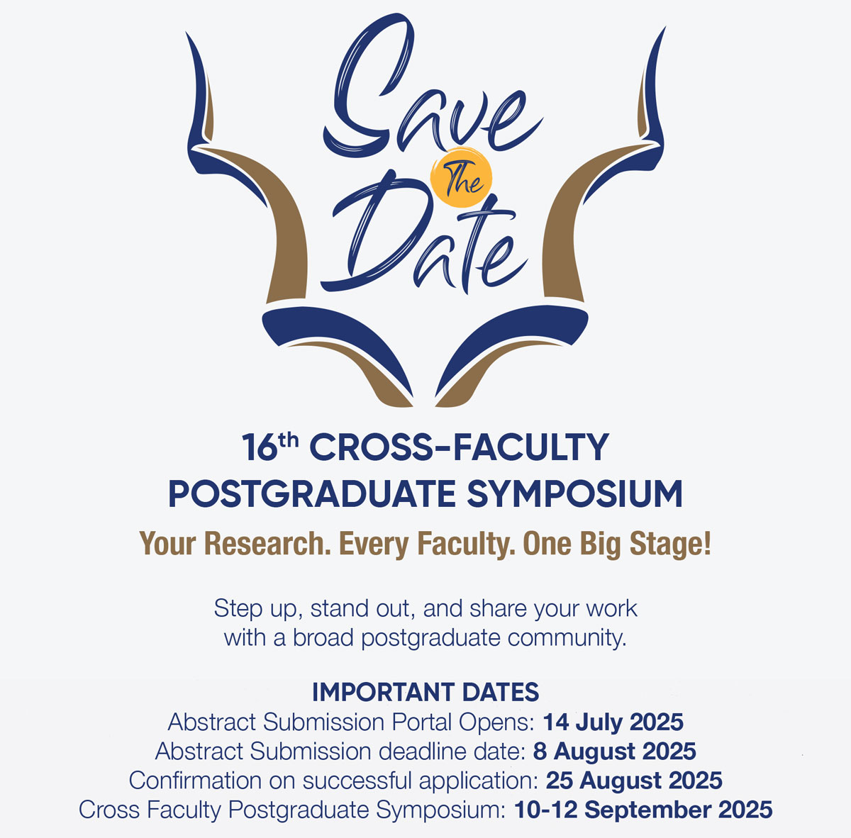 Save the date notice cross faculty symposium