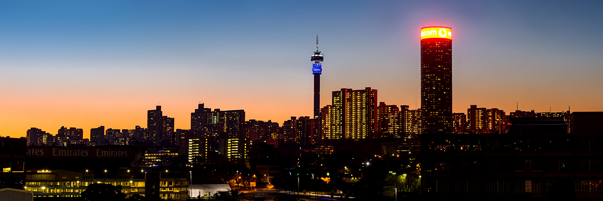 View of the city of Johannesburg