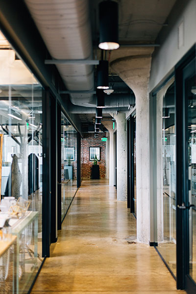 Corridor photo Mia Baker Unsplash